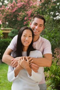 Portrait of smiling and affectionate couple